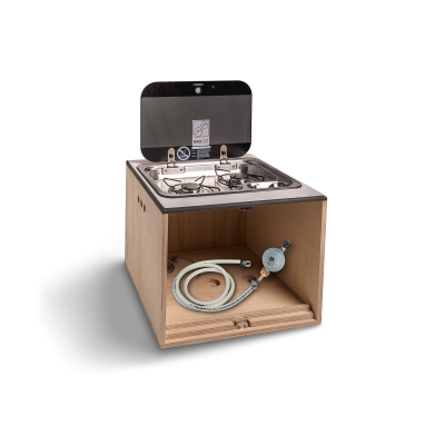 Box Kochnische mit Doppel-Gasherd