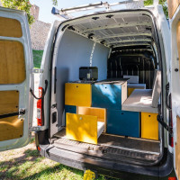 schlafen im Nissan NV400 / Interstar Kastenwagen